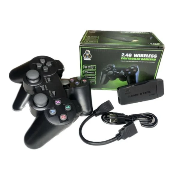 Video game Stick 4K Com 20000 Jogos 64gb 2 Controles Sem Fio Console Portatil Jogos Retro Video Game - Imagem 7