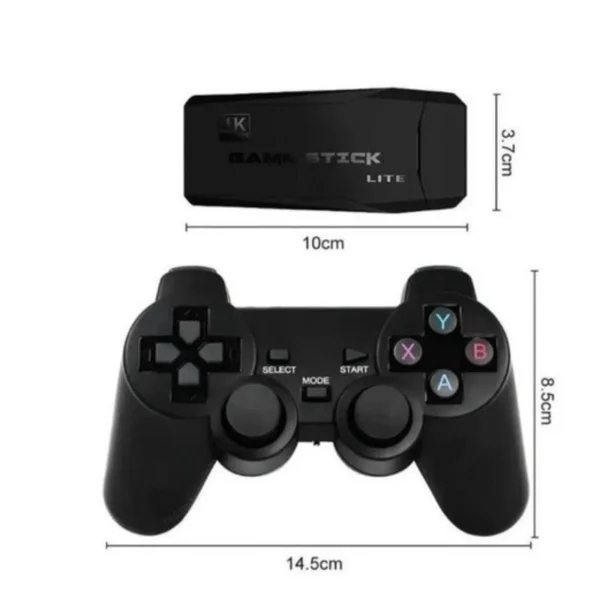 Video game Stick 4K Com 20000 Jogos 64gb 2 Controles Sem Fio Console Portatil Jogos Retro Video Game - Imagem 2